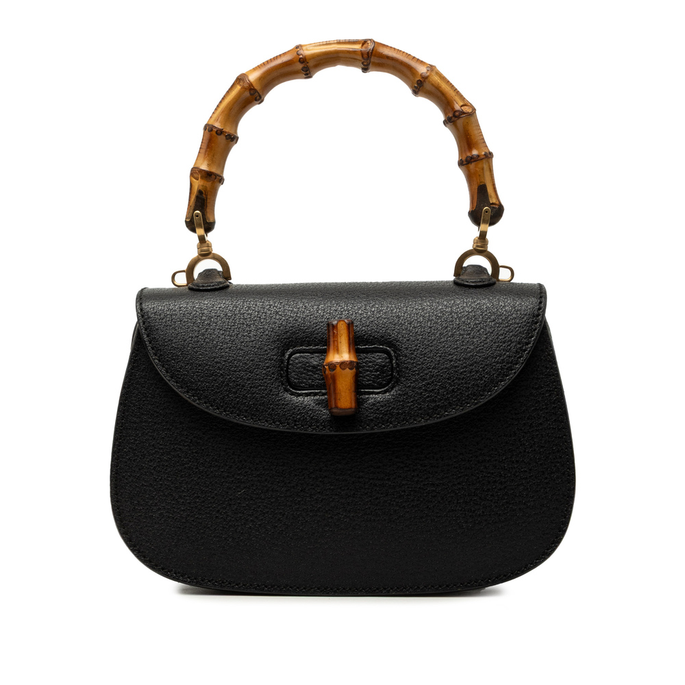 Pre-Loved Gucci Small Grained Calfskin Bamboo Night